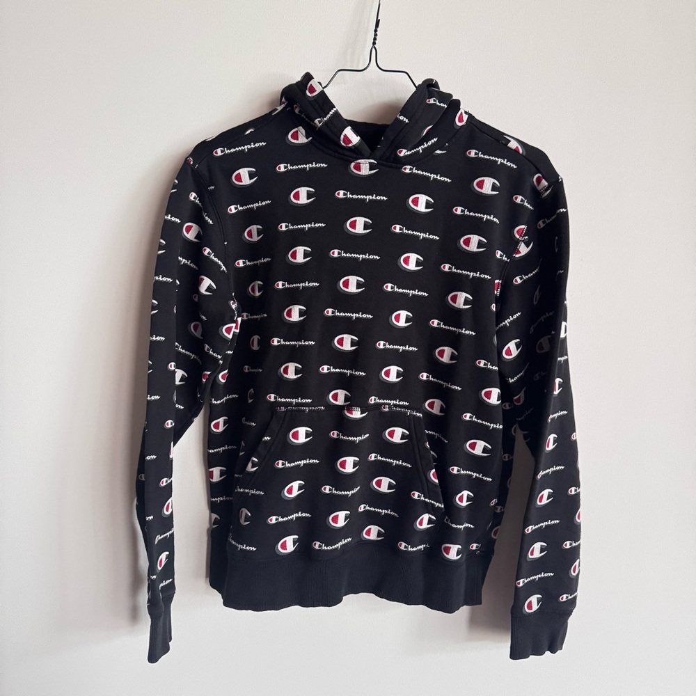 Champion Black Logo Sweatshirt